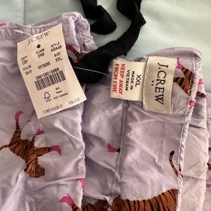 Women’s J. Crew Xxl tiger pajama